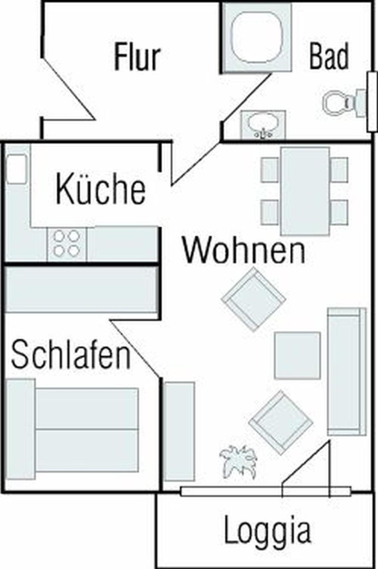 4-21, Friedrichstr, Im Herzen Westerlands, Sehr Strandnah, Balkon, 2 Zi Eksteriør bilde